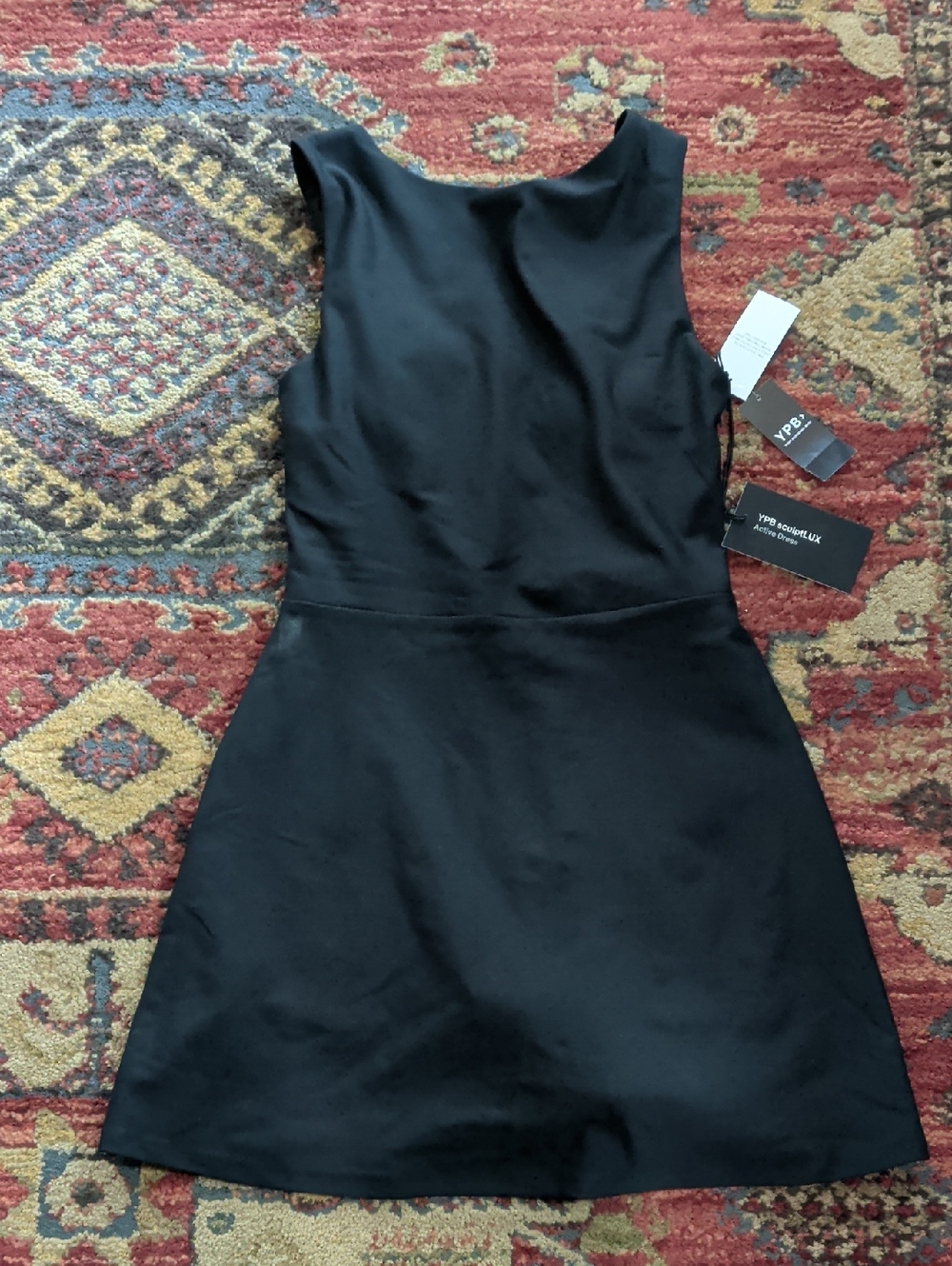 New YPB Active Black Sleeveless A-Line Dress